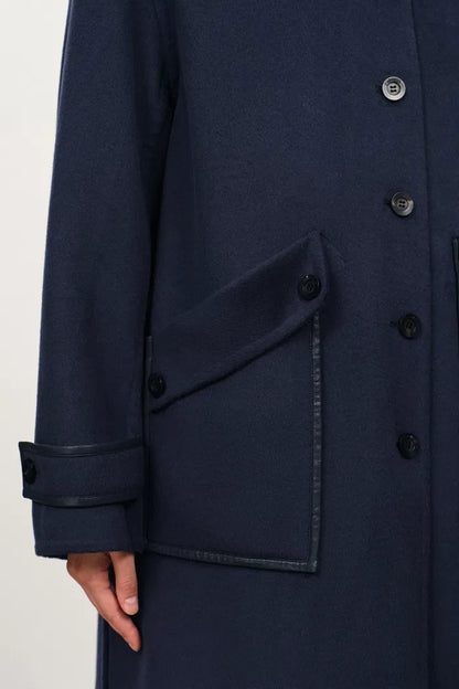 Abrigo en cachemir doble faz