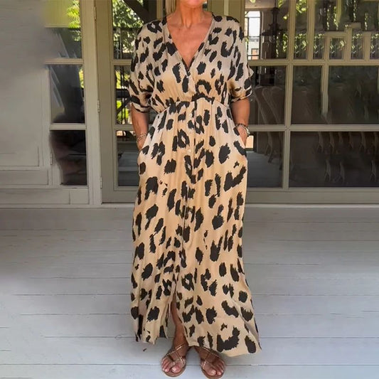Vestido Estampado De Leopardo