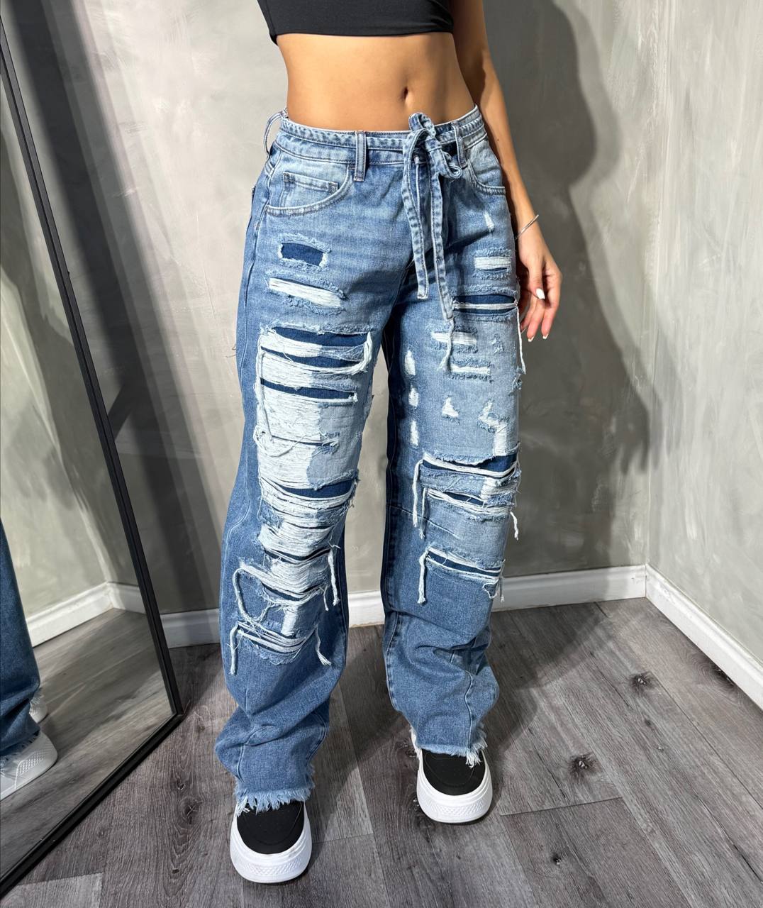 Jean Chic Cello Roto Sobrepuesto