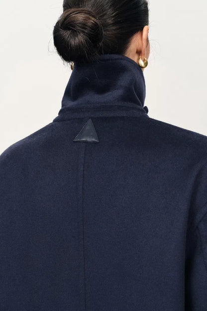 Abrigo en cachemir doble faz