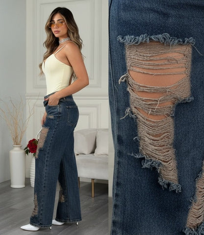 Vaquero de Aplique Desgatado