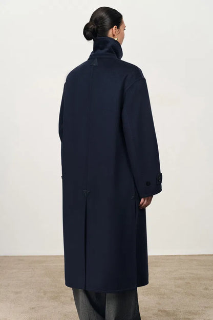 Abrigo en cachemir doble faz