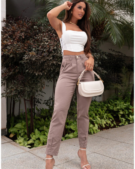 Pantalón Informal Almendra